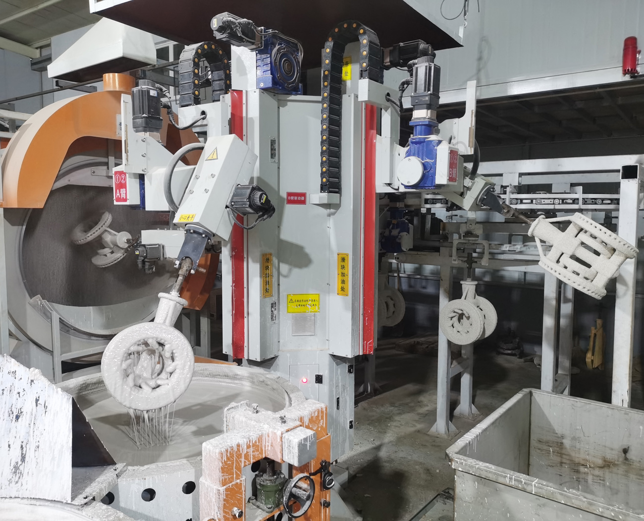  Automatic Silica Sol Shell Making Line in Huawei Foundry-Oct.2023